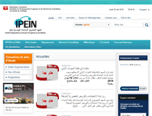 Tablet Screenshot of ipein.rnu.tn